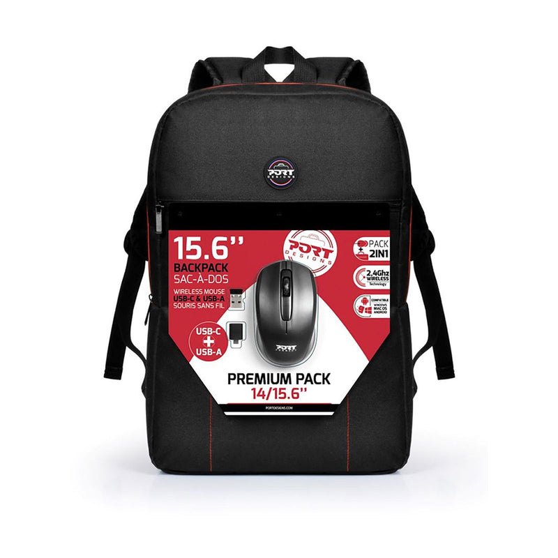 Load image into Gallery viewer, Port Premium Pack 15.6&quot; Backpack with Wireless Mouse Bundle
