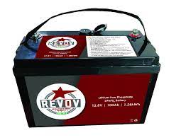 REVOV 12V 100Ah 1.280kWh Battery