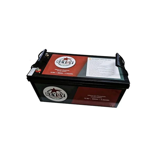 REVOV 12V 200Ah 2.560kWh Battery