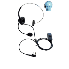 Zartek Single Muff with Boom Microphone PTT Headset