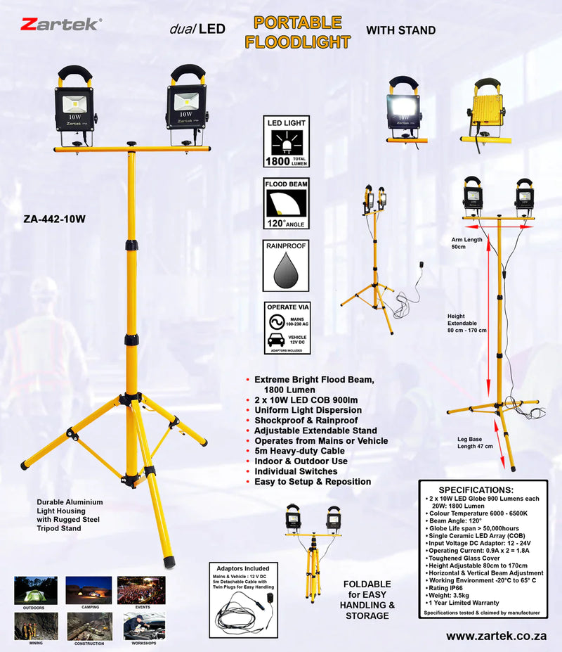 Load image into Gallery viewer, Zartek ZA-442-10W LED Worklight
