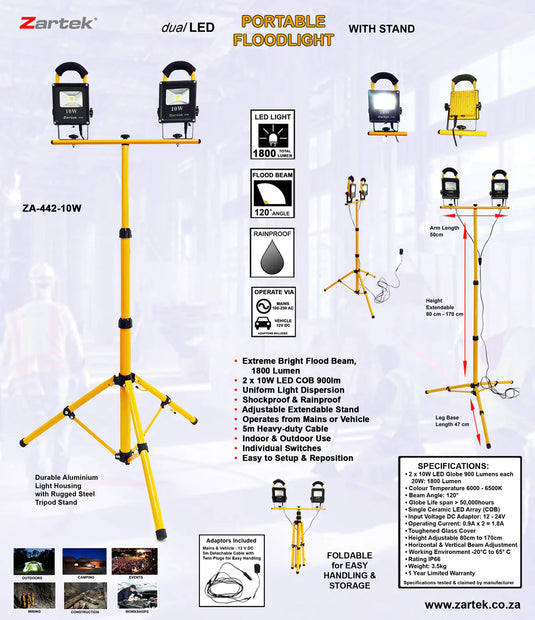 Zartek ZA-442-10W LED Worklight