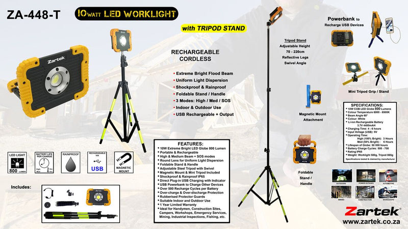 Load image into Gallery viewer, Zartek ZA-448-T LED Worklight
