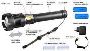 Load image into Gallery viewer, Zartek ZA-419 LED Rechargeable Torch
