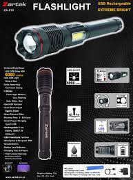 Load image into Gallery viewer, Zartek ZA-816 LED Rechargeable Torch
