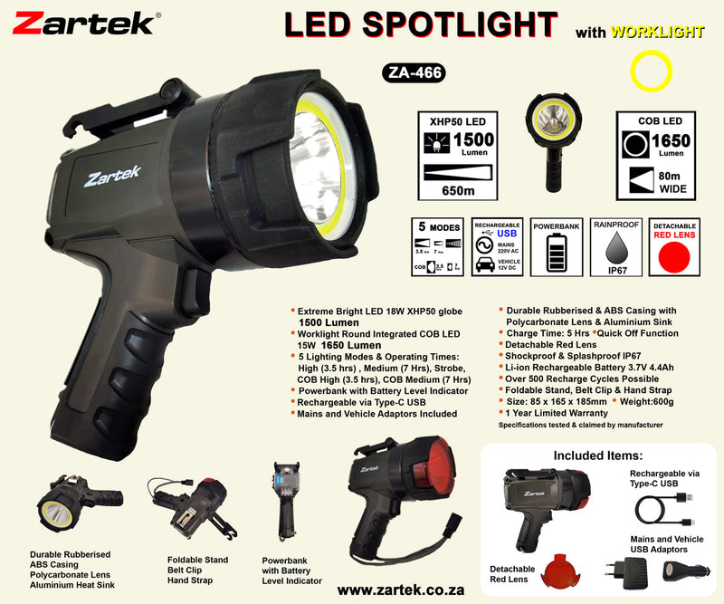 Load image into Gallery viewer, Zartek ZA-466 LED Spotlight
