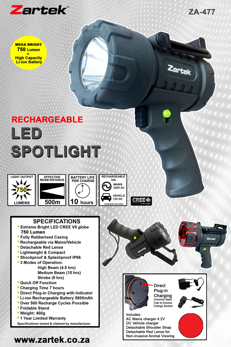 Load image into Gallery viewer, Zartek ZA-477 LED Spotlight
