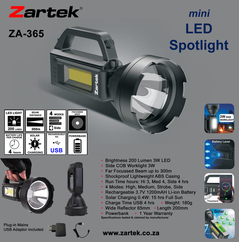 Load image into Gallery viewer, Zartek ZA-365 LED Spotlight
