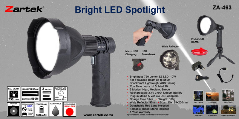 Load image into Gallery viewer, Zartek ZA-463 LED Spotlight
