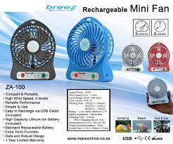 Load image into Gallery viewer, Zartek ZA-100 Breeze Rechargeable Mini Fan
